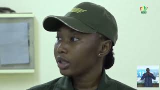 Portrait du Sous-Lieutenant Maryse Traoré, pilote d’un avion de chasse à l’Escadron E16