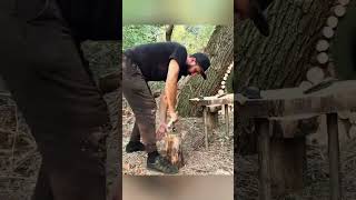 Cozy shelter from clay and an old wheel 🛞 part 2 " #survival #cooking #bushcraft #wildlife #asmr