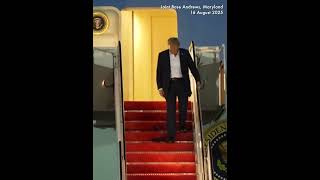 Trump arrives back at Joint Base Andrews after Putin meeting