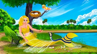 ইচ্ছাধারী স্বর্ণ জলপরী ও সাপ | Jalpari O Tuni | Jalpari Cartoon | Notun Bangla Golpo | Fairy Tales