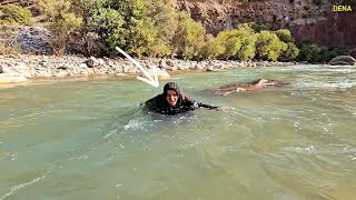 🪣 The story of Kulthum washing blankets by the river 🏞️👣: ☀️ Hot summer and Kulthum's big trouble