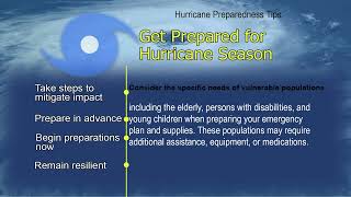 Hurricane Preparedness Tips