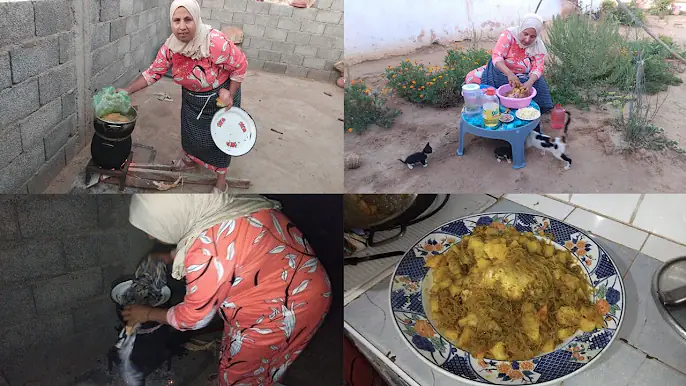 شهوة ومدارت في مي نعيمة😋وجدات لينا دجاج مفور على لكانون. جا غاية وعلى لعواد عالم اخور/ لايكات فيديو