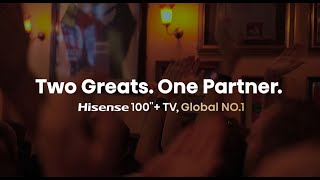 🏆 On UCL Final night, the Hisense 100U7PRO lit up Paris & Milan on one Screen!