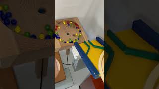 Winding course marble run ASMR ☆ Handmade wooden funnel & calming sounds #marblesrace #ビー玉転がし