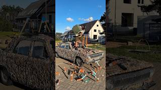 I glued stones on my car🛠️😬#cardesign #cartuning #volga