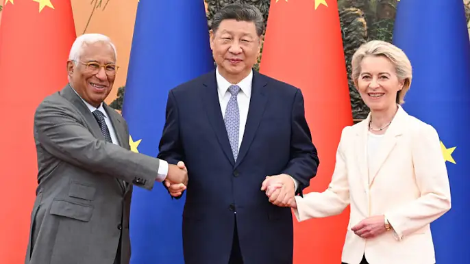 Hear what Chinese President Xi says to EU's Von der Leyen and Costa in his opening remarks of summit