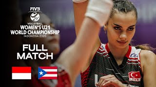 Indonesia vs. Puerto Rico - Ranking 7-8 | Women's U21 World Champs 2025 - Full Match