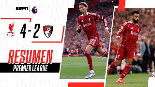 LA PREMIER EMPEZÓ CON UN PARTIDAZO TOTAL EN ANFIELD | Liverpool 4-2 Bournemouth | RESUMEN