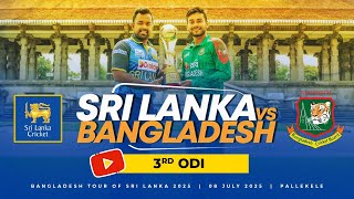 🔴 LIVE | 3rd ODI | Bangladesh tour of Sri Lanka 2025