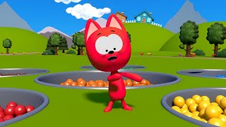 Kitty's Games  - Pools with colored balls   - premiere on the channel