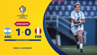 ARGENTINA 1-0 PERÚ | Highlights | CONMEBOL Copa América Femenina 2025™
