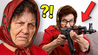 AI가 할머니의 영상을 찍어 할머니에게 트라우마를 안겨주고 있어요.