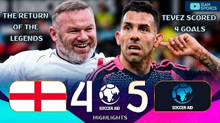 테베즈 4골 폭발, 루니는 쇼를 펼쳤다! Soccer Aid 2025 전설들의 재회!