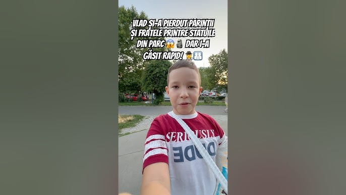 Vlad și-a pierdut părinții și fratele printre STATUILE din parc 😱🗿 Dar i-a găsit rapid #vladsiamza