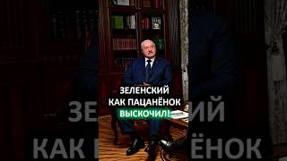 Лукашенко: Это что за позёрство такое? // Как Зеленский пытался спровоцировать Путина? #shorts