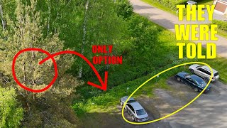 차를 움직이지 않았나요? 이 소나무가 한 일을 보세요…