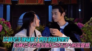 这就是李现杨紫十四年的默契吗？亲密戏会一点点推敲修改，有种老夫老妻金婚纪念纪录片的温馨感……