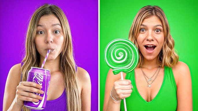 COMIENDO 24 HORAS DE UN SOLO COLOR! Ft @ValenPalladino