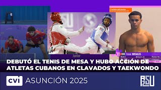 Debutó el Tenis de Mesa y hubo acción de atletas cubanos en Clavados y Taekwondo