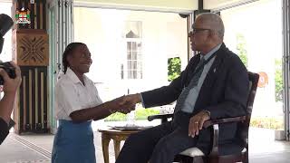 His Excellency the President receives school visit from Immaculate Conception College, Solevu, Bua