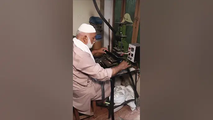 Handmade Leather Belt Making Process! 🧵👖 | #Shorts