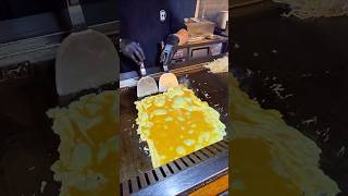 Korean Teppan Egg Roll  Street Food Omelette Show #koreanfood #foodie #다케오호르몬데판야끼