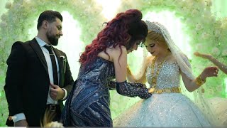 تلبيس الذهب و اهداء ام العروس كمر ذهب حفلة زفاف جوان و نيفين