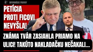 Petícia proti Ficovi im nevyšla! Známa tvár zasiahla priamo na ulici #politika #fico #slovensko