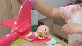 Bebek  ✈️ Kanadında Yolculuk Yapti. #fly #plane #funny #food  #love #kids #baby #viral #doll #comedy