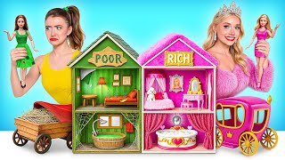 가난한 vs 부유한 인형집 인형방 리모델링 | 재미있는 순간 Multi DO Girls