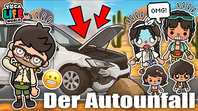 🧳 DER AUTOUNFALL 🚙 ABENTEUER IM FAMILIENURLAUB ☀️ Part 2 🏖️ DEUTSCHE TOCA BOCA STORY #Tocatoast
