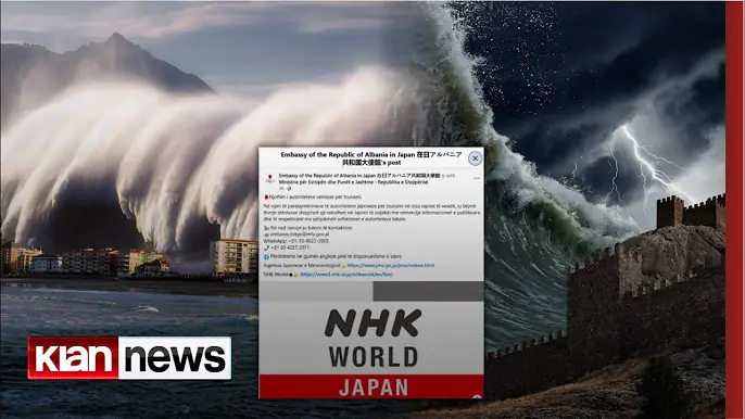 Alarm për cunam në Japoni, Ambasada shqiptare thirrje qytetarëve: Ndiqni udhëzimet lokale