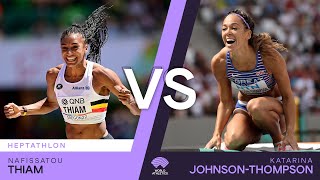 Thiam vs Johnson-Thompson - World Athletics Championships Wins