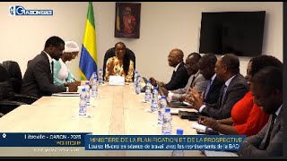 GABON/POLITIQUE: Louise Mvono ministre de la planification en séance de travail avec la BAD