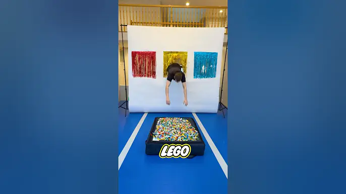 Head First on LEGOS 😬