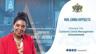 Hon. Emma Hippolyte Debates the Customs Control Management Amendment