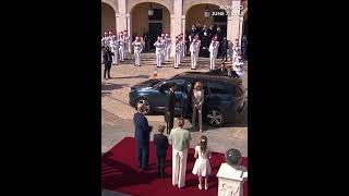 WATCH: Monaco's prince and three children welcome France’s Macron at state visit