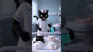 इस काली नर्स ने पैसे लेकर 😱 बच्चों को बदल दिया लेकिन... #shorts #youtubeshorts #catstory