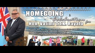 Fiji Government delegation presents their i-reguregu to the late Hon. Vatimi Rayalu's family.