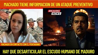 MACHADO TIENE INFORMACION DE UN ATAQUE PREVENTIVO AL REGIMEN DE MADURO