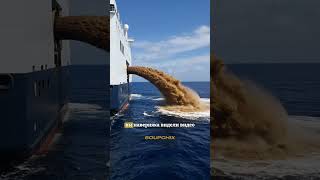 Что происходит с отходами на лайнере? 😱Реальная переработка ♻️ #факты #какэтосделано