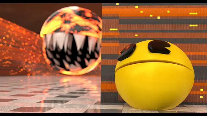 ⭐Pacman Vs 😈🔥 Fire monster 🤠