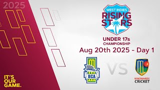 🔴 LIVE Barbados v Windward Islands | Day 1 | CWI Men’s Under 17 1-Day Championships 2025