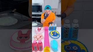 Blue cake vs Pink cake ice cream challenge!🍨 #roblox #sprunkigame #funny by Ethan Funny Family