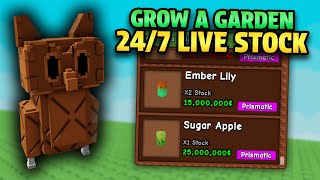 Live 🔴 | GROW A GARDEN STOCK, EGGS, WEATHER & COSMETICS! 24/7!