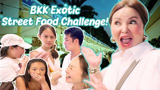 Bangkok Street Food Challenge with My Family… BUGS Edition! | Small Laude