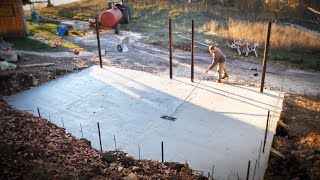 Pouring the Concrete Slab for The Foundation (S5 Ep2)