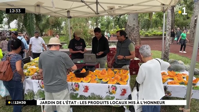 Un marché de producteurs s’est installé au Jardin de l’Etat à Saint-Denis