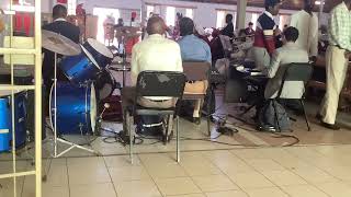 Church service live music, Windhoek, Namibia